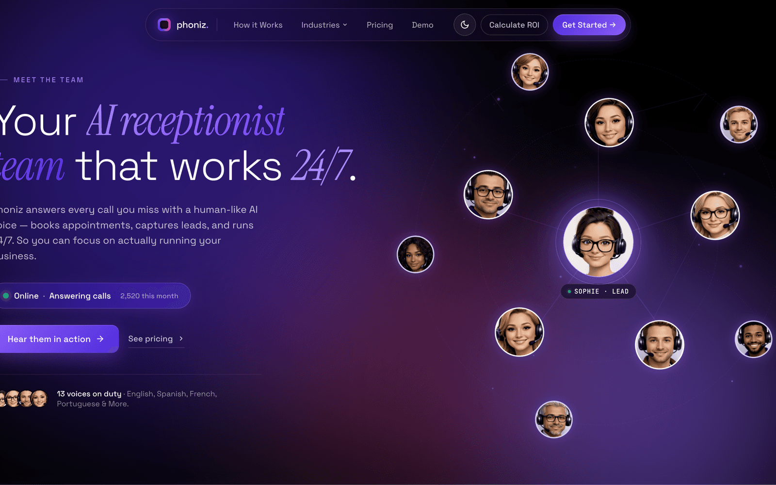 Phoniz — Phoniz · AI receptionist